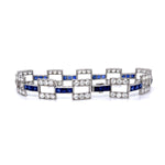 Diamond Sapphire 1930S Bracelet Bracelet Roseark Vintage