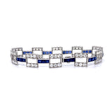Diamond Sapphire 1930S Bracelet Bracelet Roseark Vintage