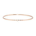 Diamond Solitaire with Pave Bangle Bangle Jaine K Designs Rose gold