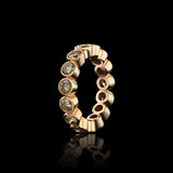 Bezel Diamond Eternity Band Statement Ring House of RAVN