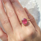 Pink Tourmaline Ring Cocktail Elisabeth Bell Jewelry   