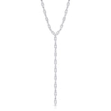 Angel Lariat Necklace Lariat Carbon and Hyde White Gold  