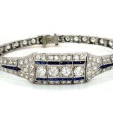 Circa 1920s Art Deco Diamond Bracelet Bracelet Roseark Vintage