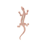 Baby Lizard Earring with Diamonds Earrings Roseark Deux Rose gold