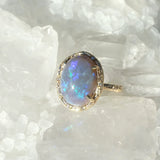 Cosmic Opal Ring Cocktail Elisabeth Bell Jewelry   