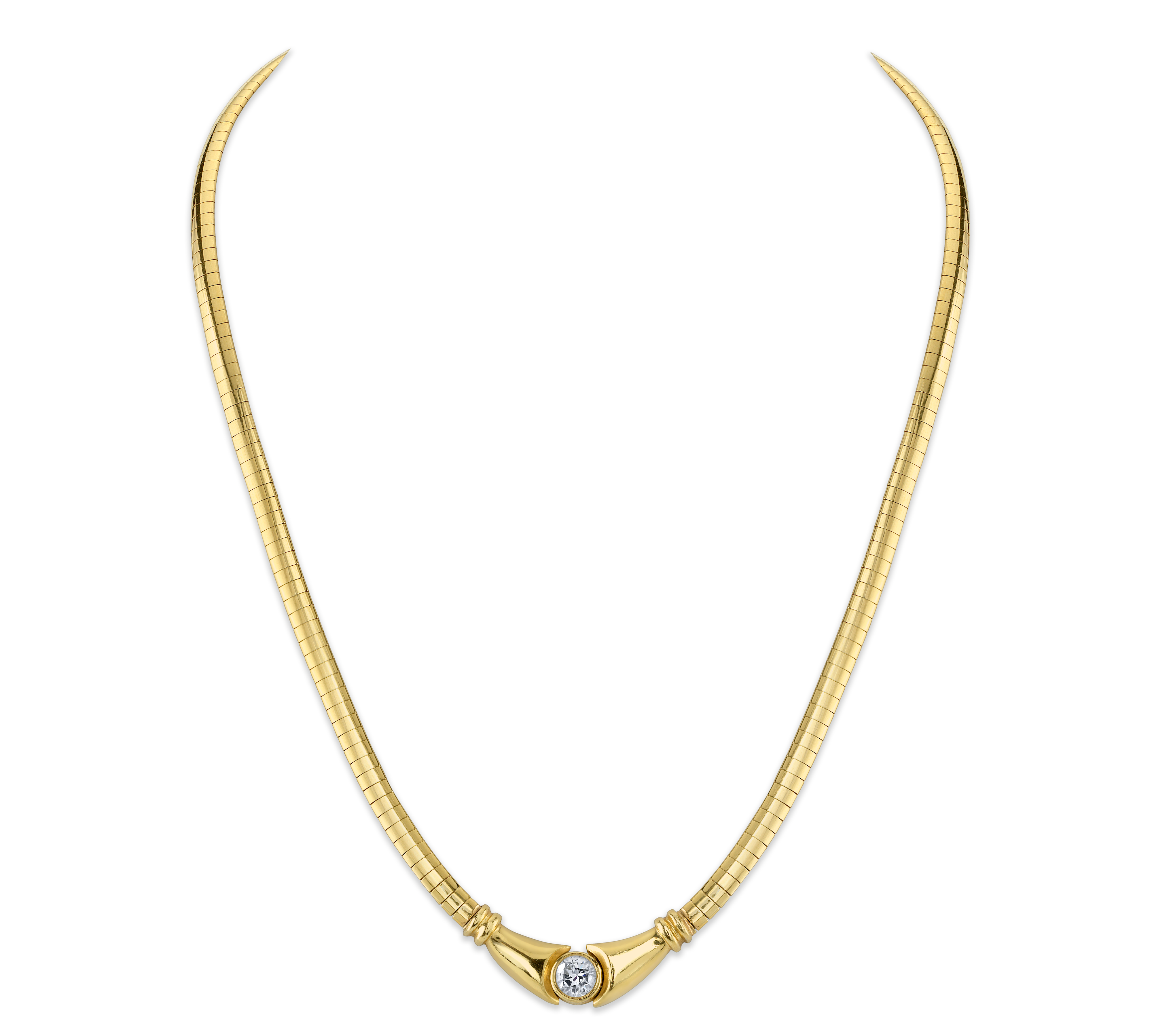 Diamond Omega Necklace Collar Roseark Vintage   