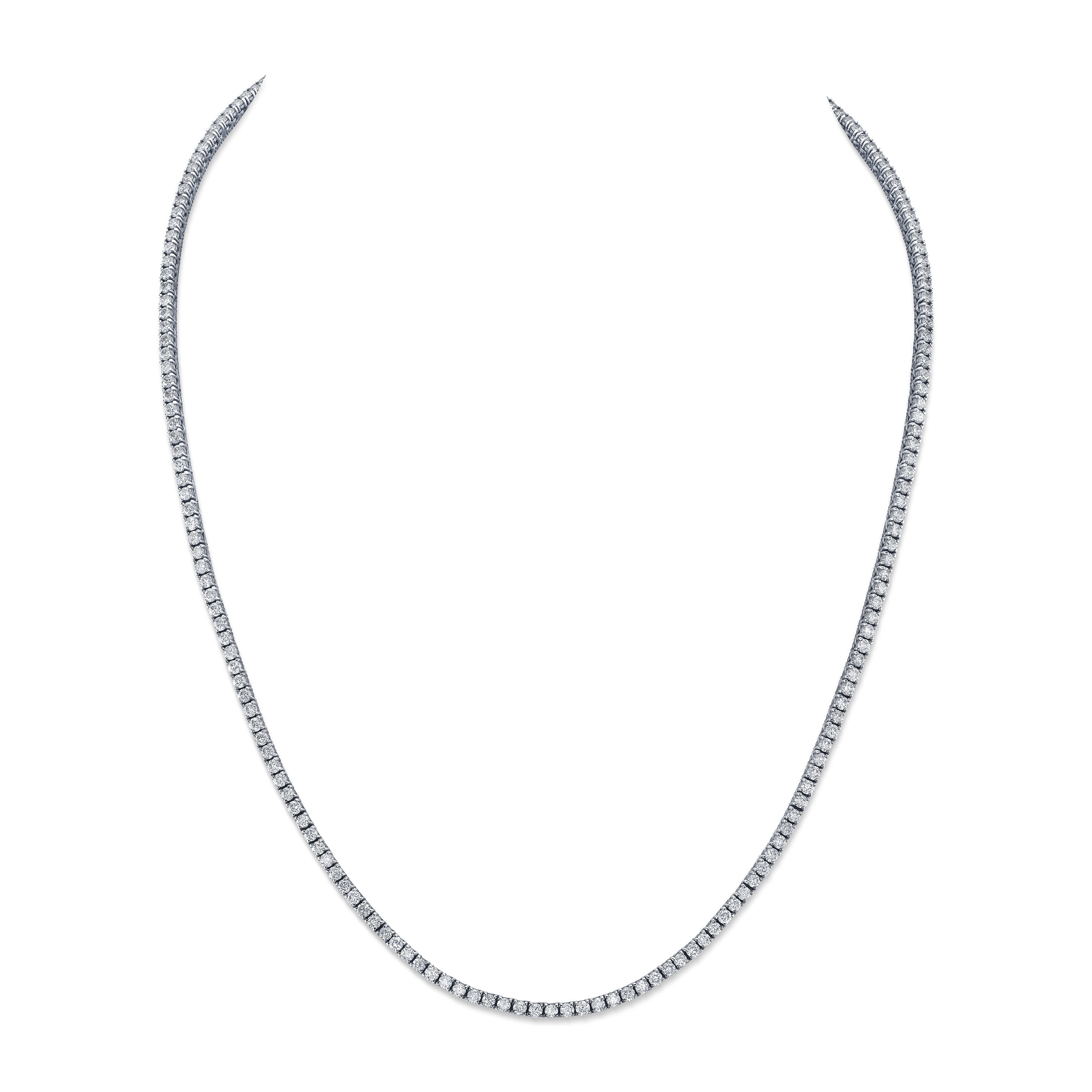 Deux Diamond Tennis Necklace Tennis Roseark Deux   