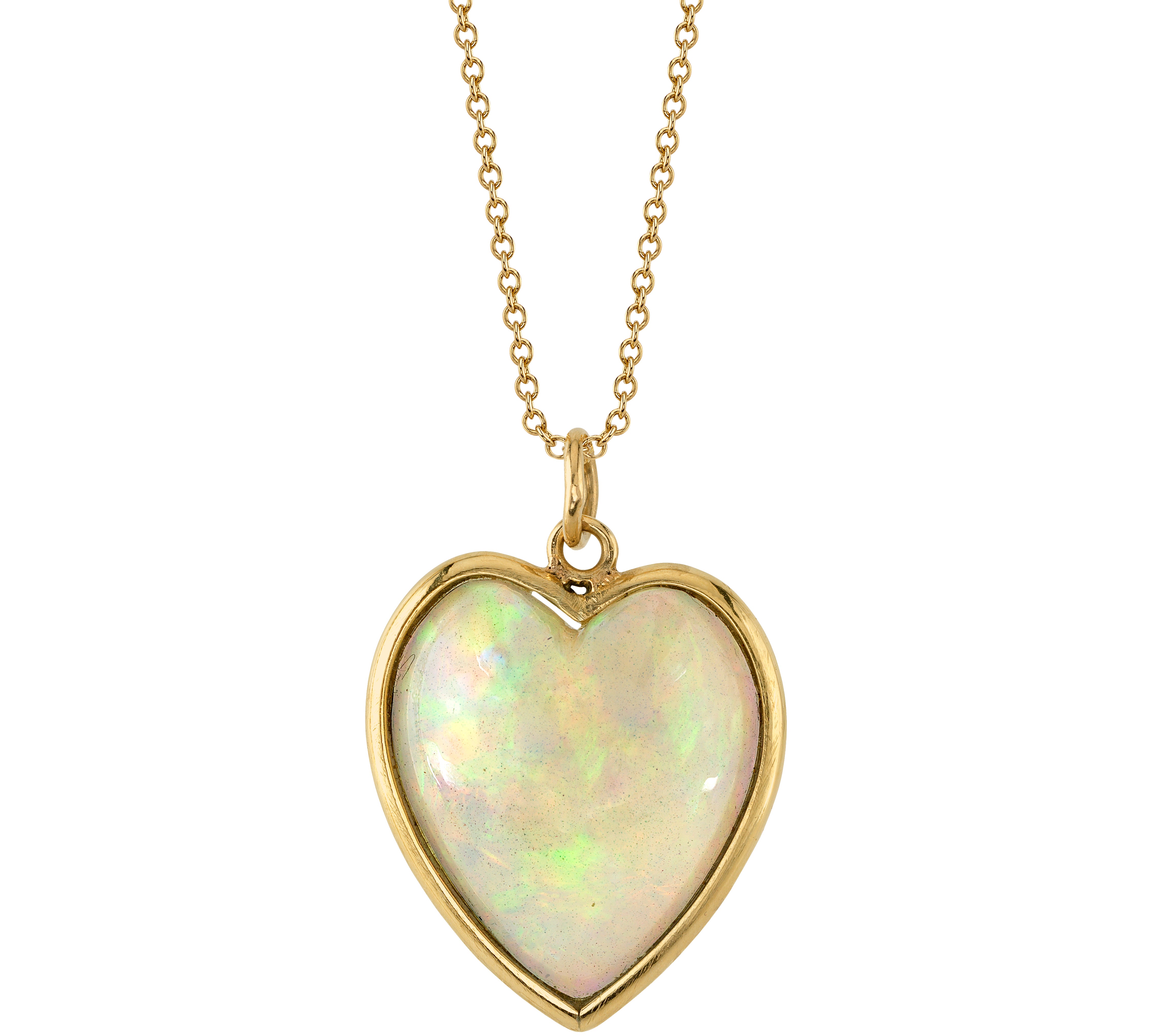 Opal Heart Charm Charm Roseark Deux   