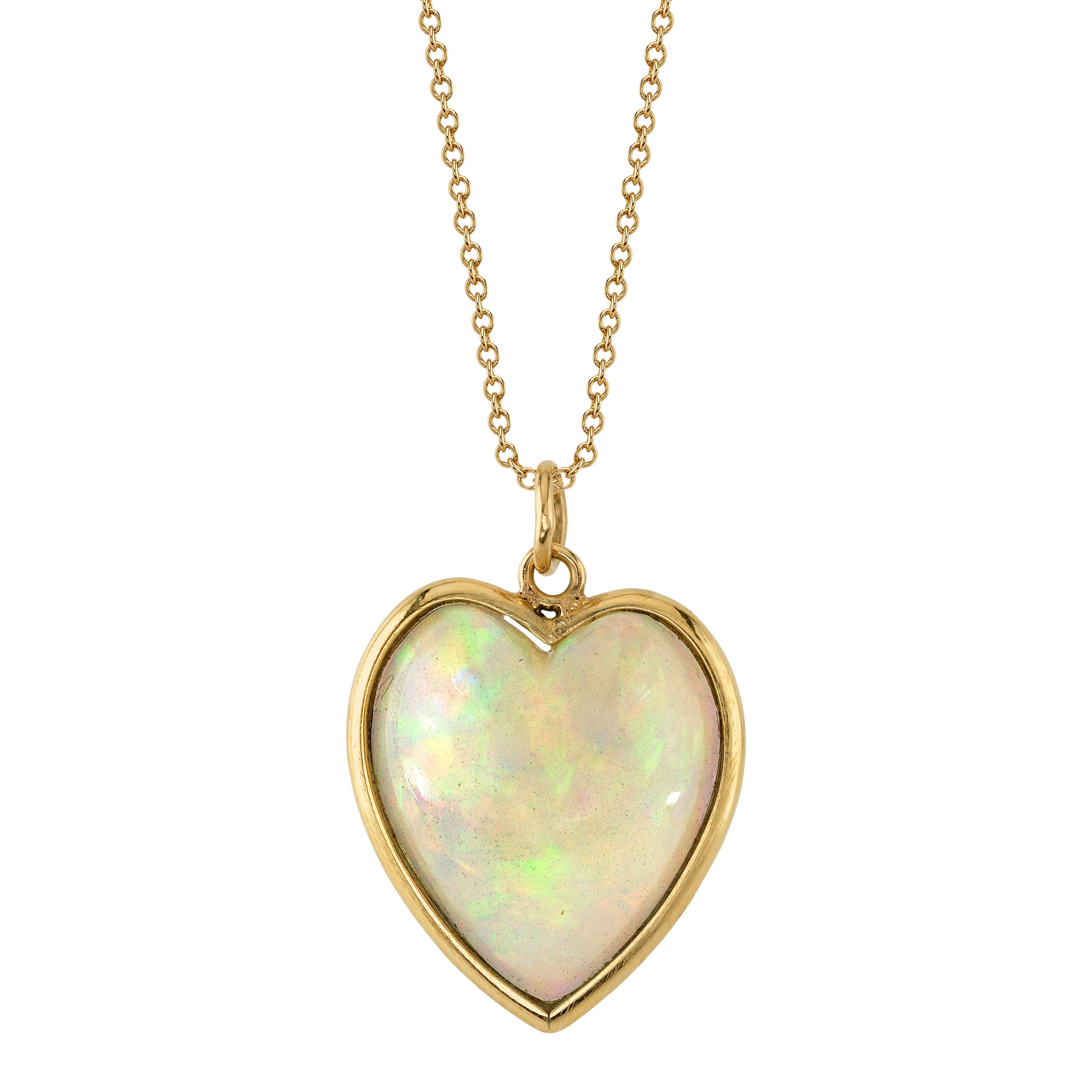 Opal Heart Charm Charm Roseark Deux   