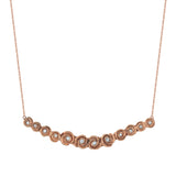 Diamond Dozen Roses Necklace Necklace Roseark Rose gold