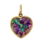 Labradorite Heart Charm Charm Sale   