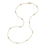 Bezel Set Diamond Chain Necklace Necklace Roseark Deux