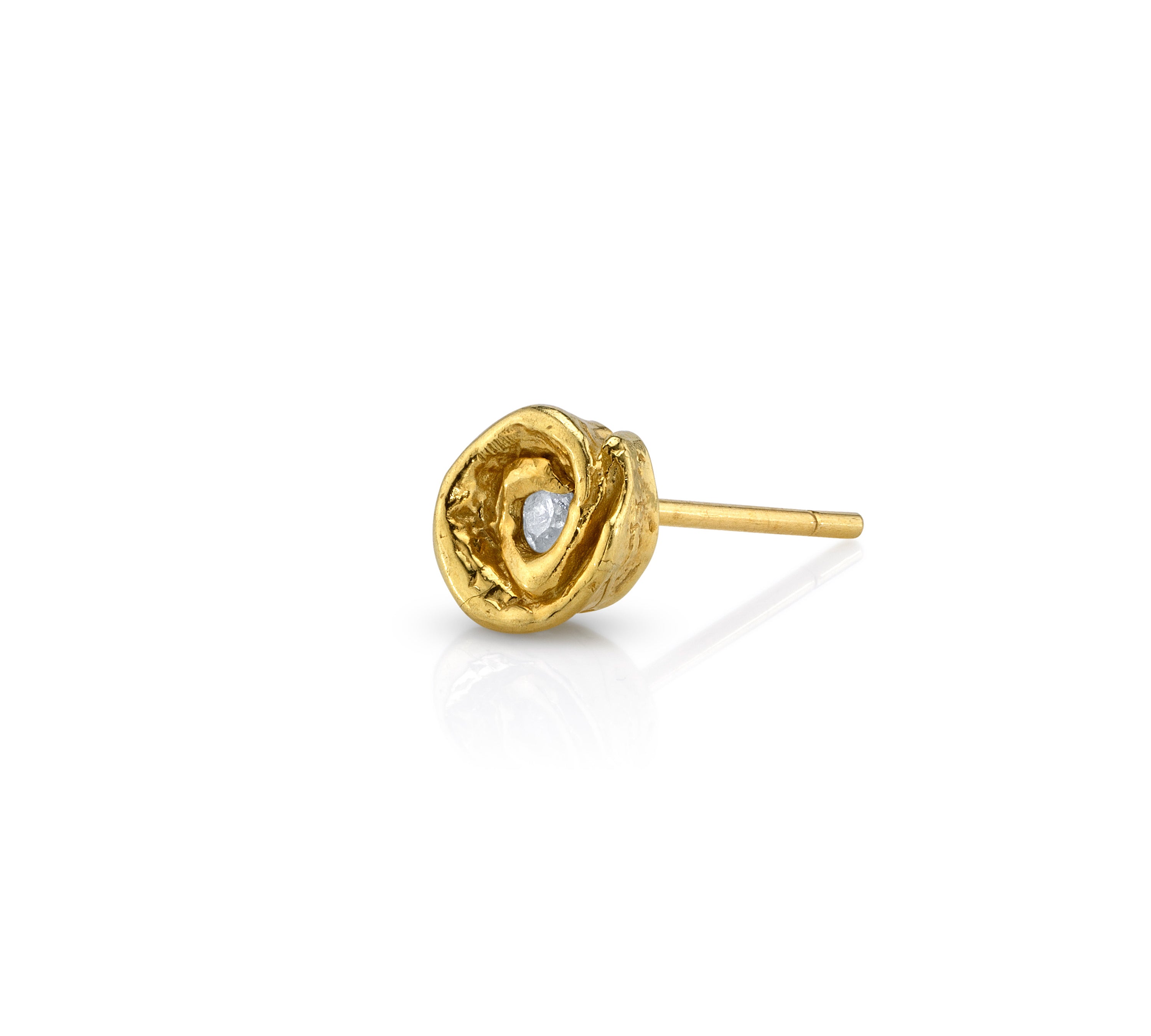 Rosebud Stud, Small Stud Earrings Roseark Single