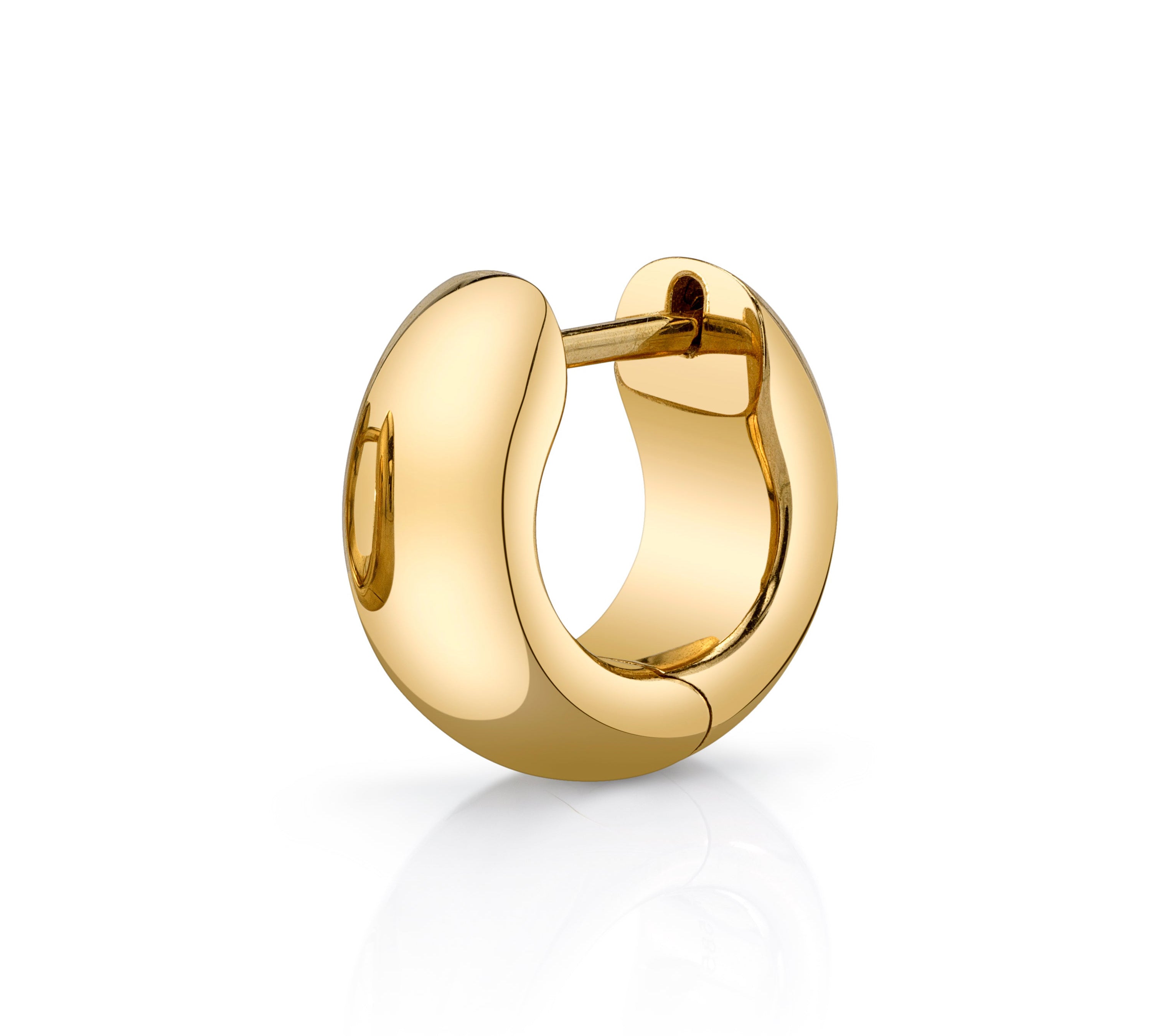 Mini Gold Huggie Huggie Earrings Roseark Deux Single  