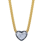 Diamond Heart Necklace Pendant Roseark Jewelry   