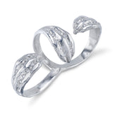 Saffron Ring, Silver and Diamonds
