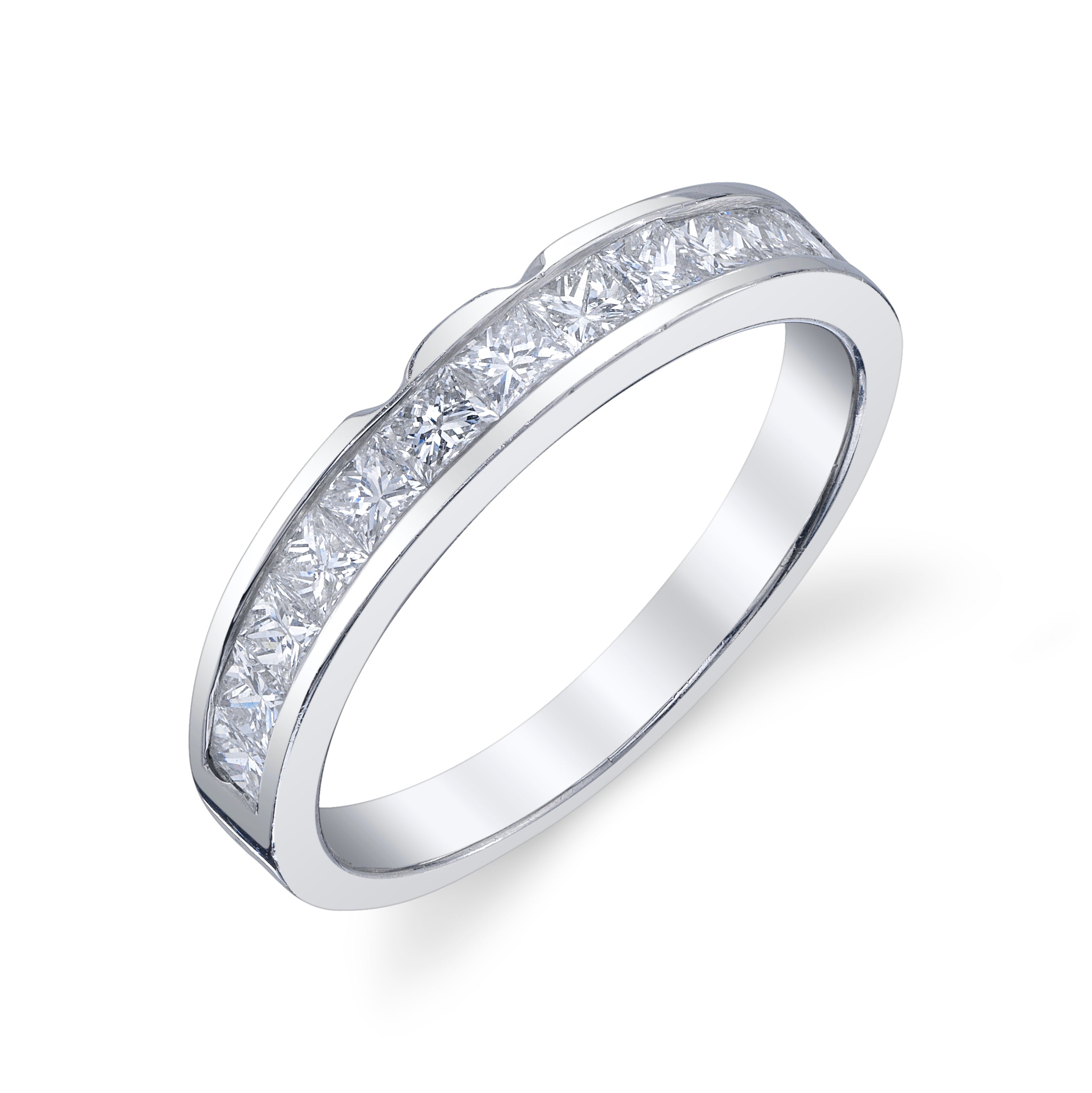 Platinum Channel-Set Diamond Band Band Roseark Vintage   