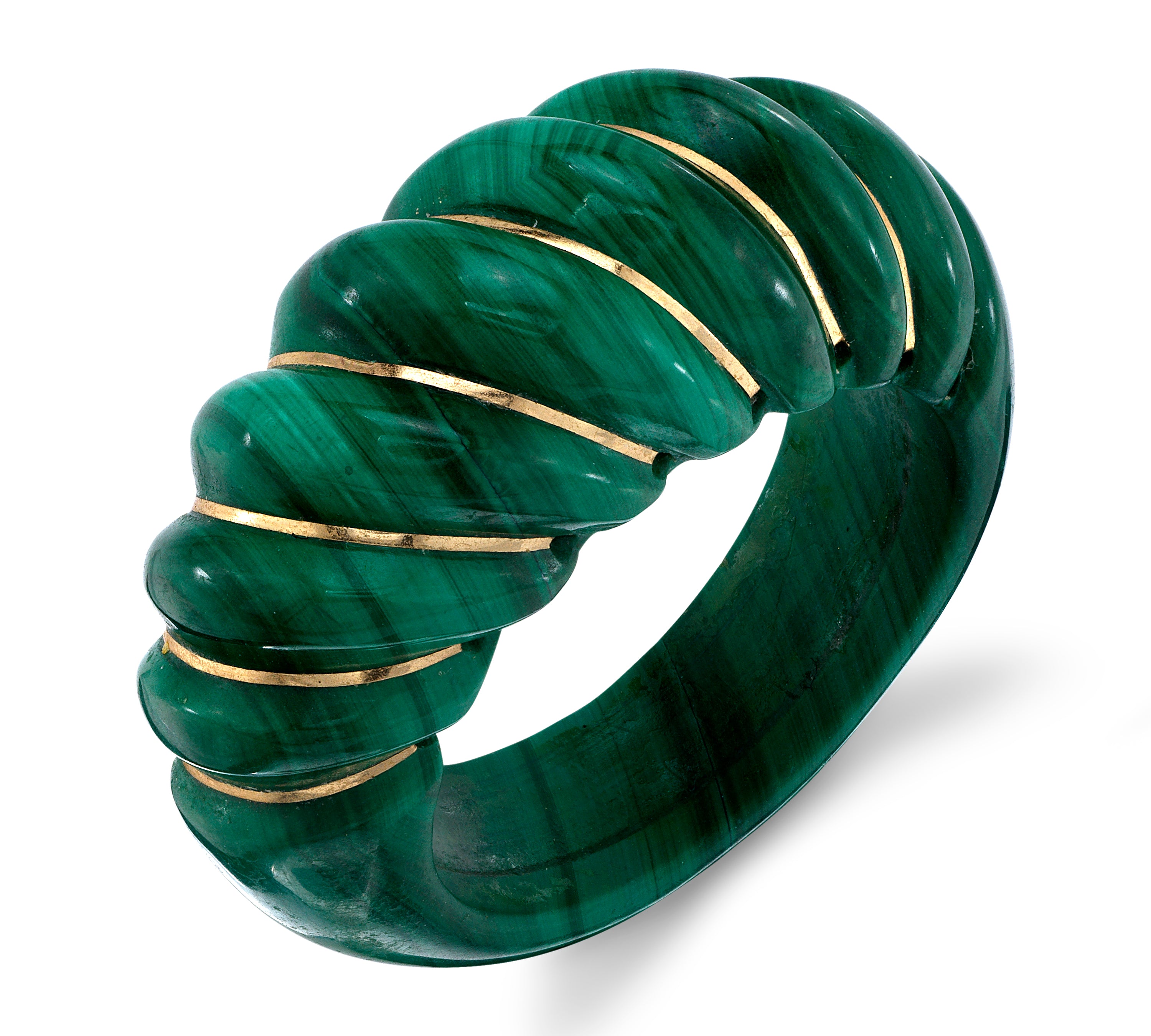 Vintage Malachite Carved Ring Statement Ring Roseark Vintage   