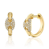 Bottle-cap Diamond Huggie Huggie Earrings Roseark Deux Pair