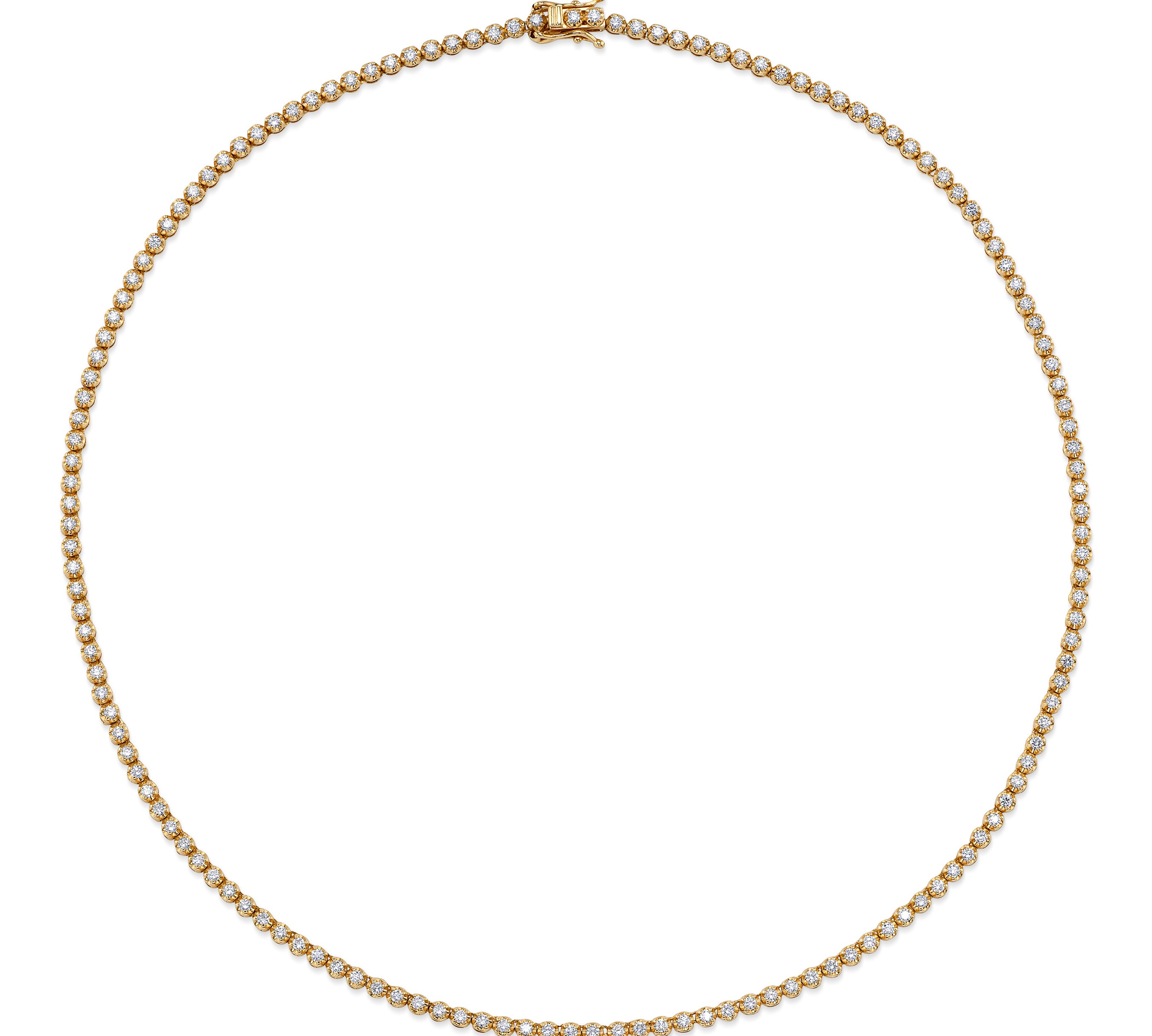 Classic Diamond Tennis Necklace Tennis Roseark Deux   