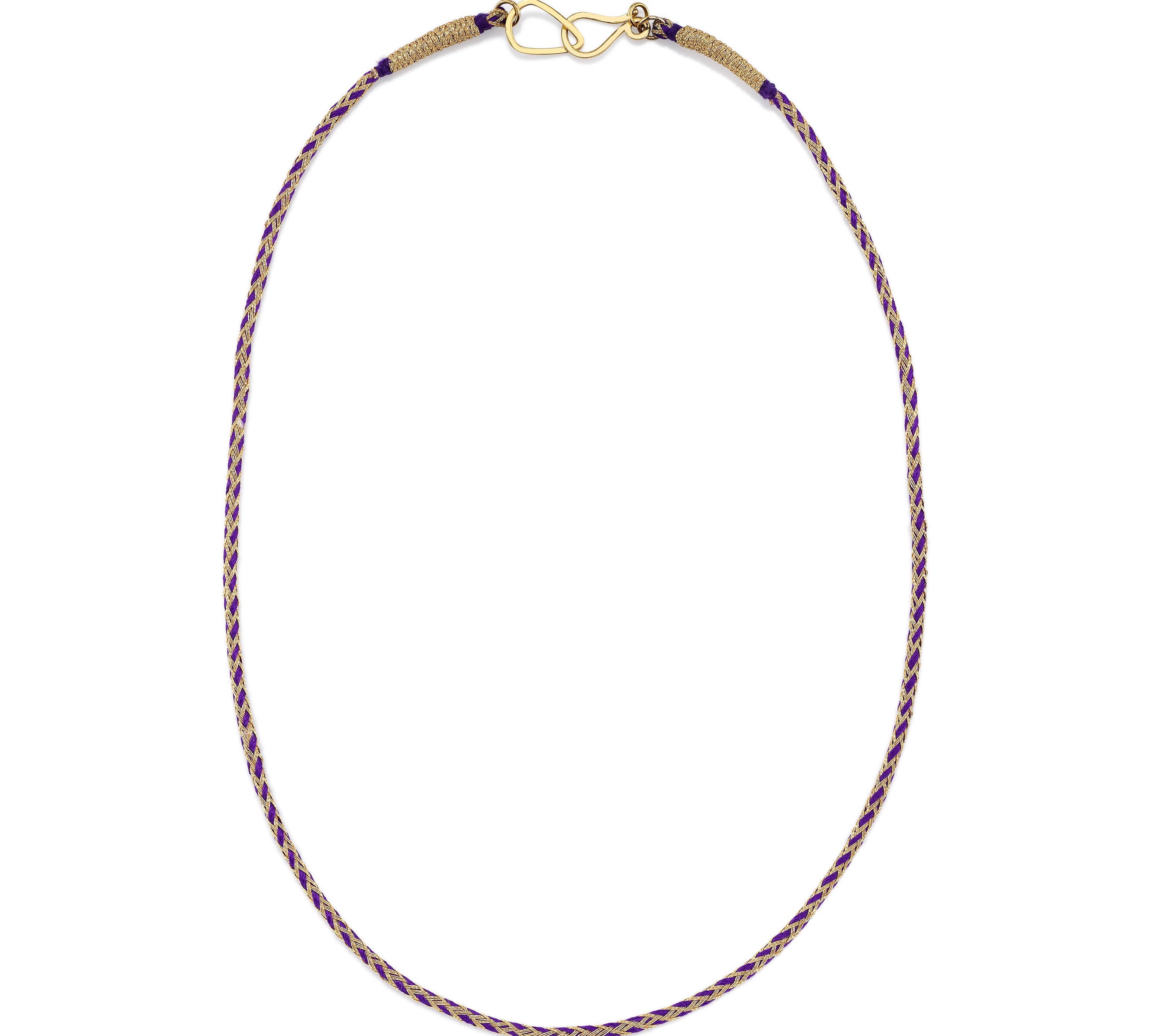 Purple Silk Necklace Collar Bare Collection   