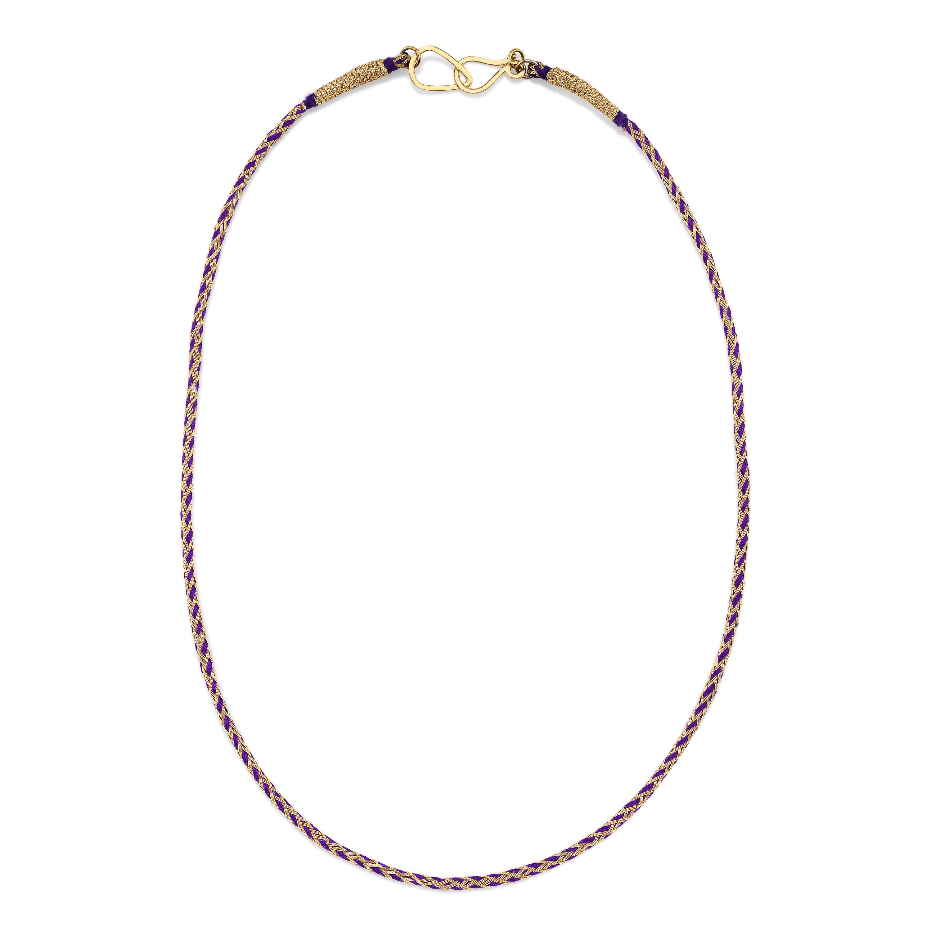 Purple Silk Necklace Collar Bare Collection   