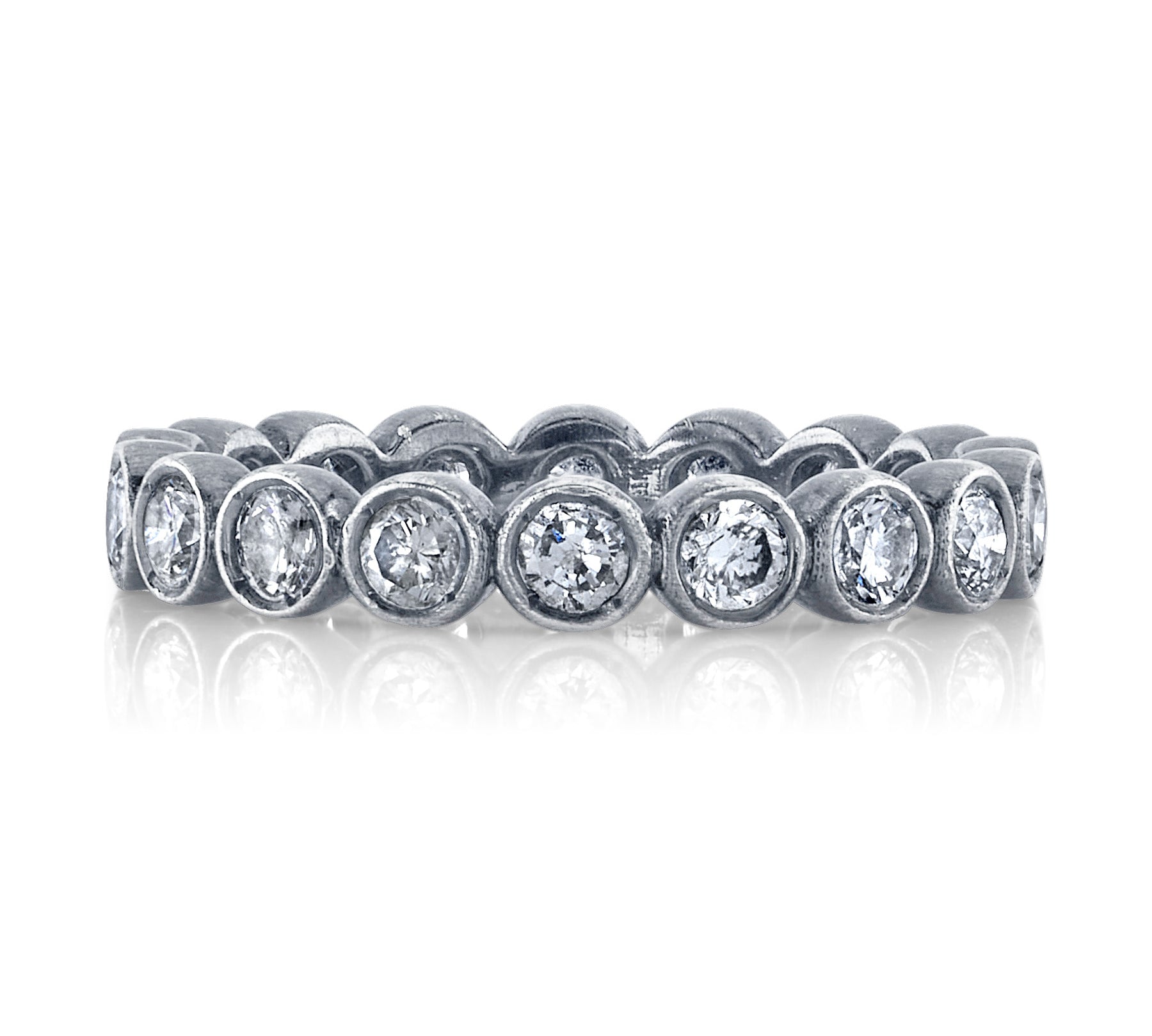 Diamond Dot Ring Stack Ring Jagga Jewelry White Gold