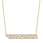 Pave Diamond Easton Necklace  Roseark   