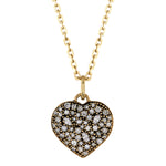 Love Necklace, Yellow Gold and Diamond Pendant House of RAVN   