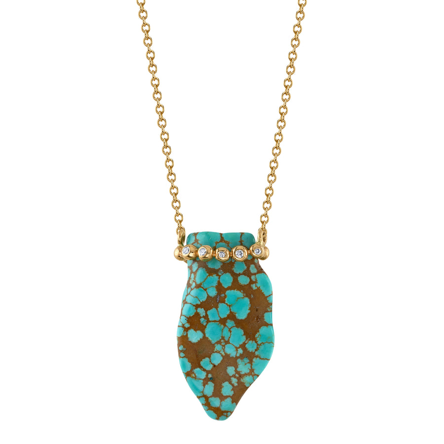 Tumbled Turquoise Necklace Pendant Jill Hoffmeister   