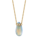 Opal Teardrop Necklace Pendant Jill Hoffmeister   