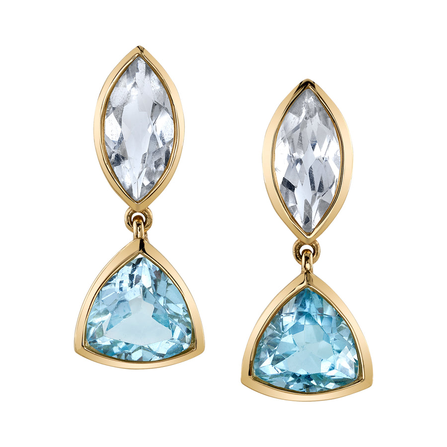 Aquamarine Earrings Drop Earrings House of RAVN   