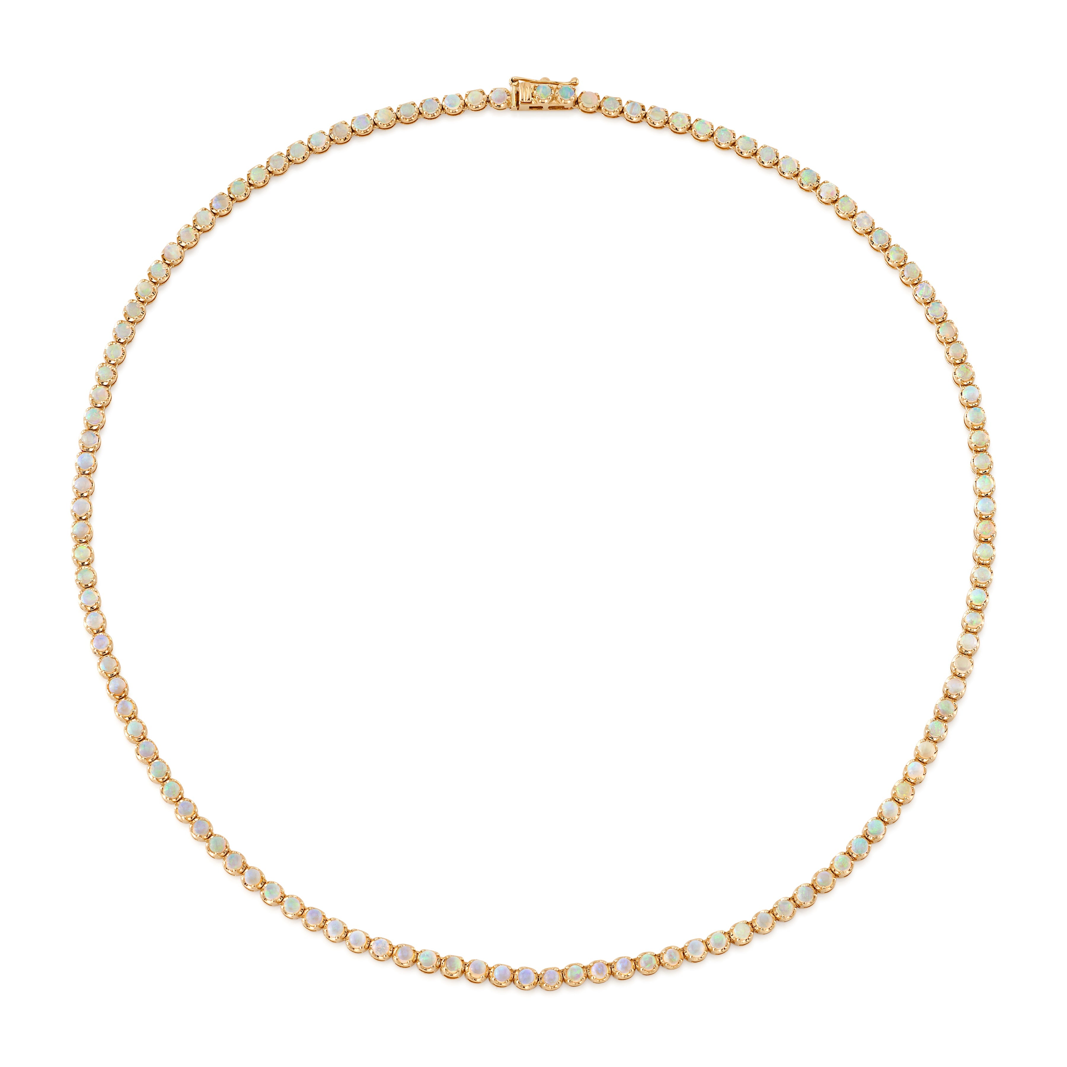 Classic Precious Stone Tennis Necklace Tennis Roseark Deux Opal  