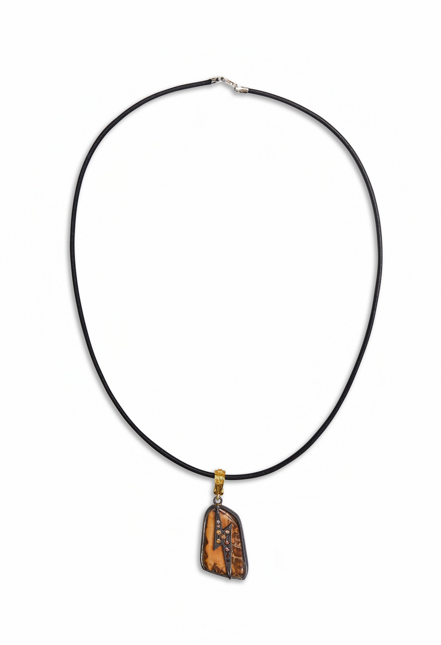 Robot Heart Necklace Pendant K. Brunini Jewels   