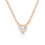 Amor Necklace Pendant Carbon and Hyde Rose Gold  