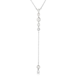 Bezel Starstruck Lariat Necklace Lariat Carbon and Hyde White Gold  