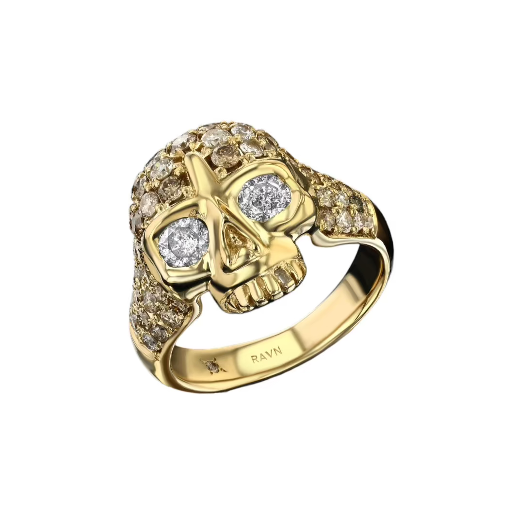 Bling Petite Skull Ring Cocktail Ring House of RAVN   