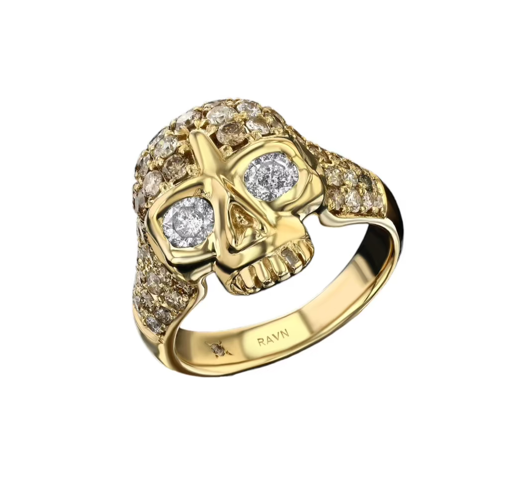 Bling Petite Skull Ring Cocktail Ring House of RAVN   