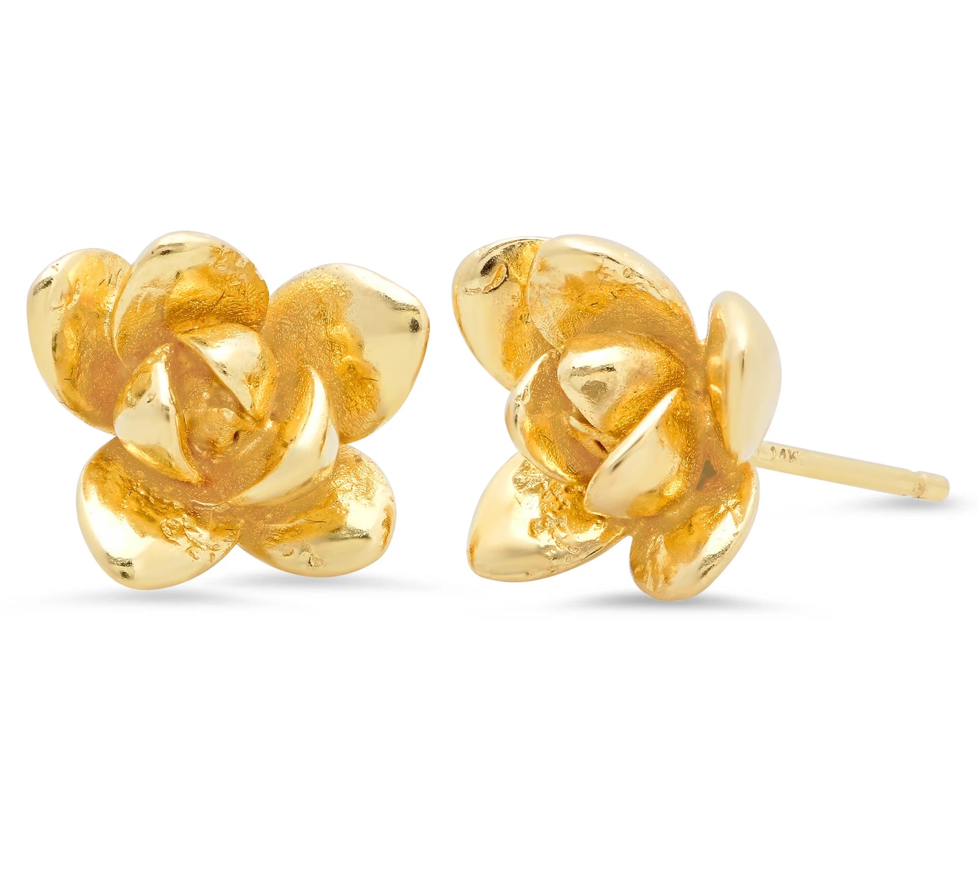 Blossom Earrings Stud Earrings Elisabeth Bell Jewelry Plain Yellow Gold 