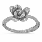 Blossom Ring Statement Elisabeth Bell Jewelry White Gold  