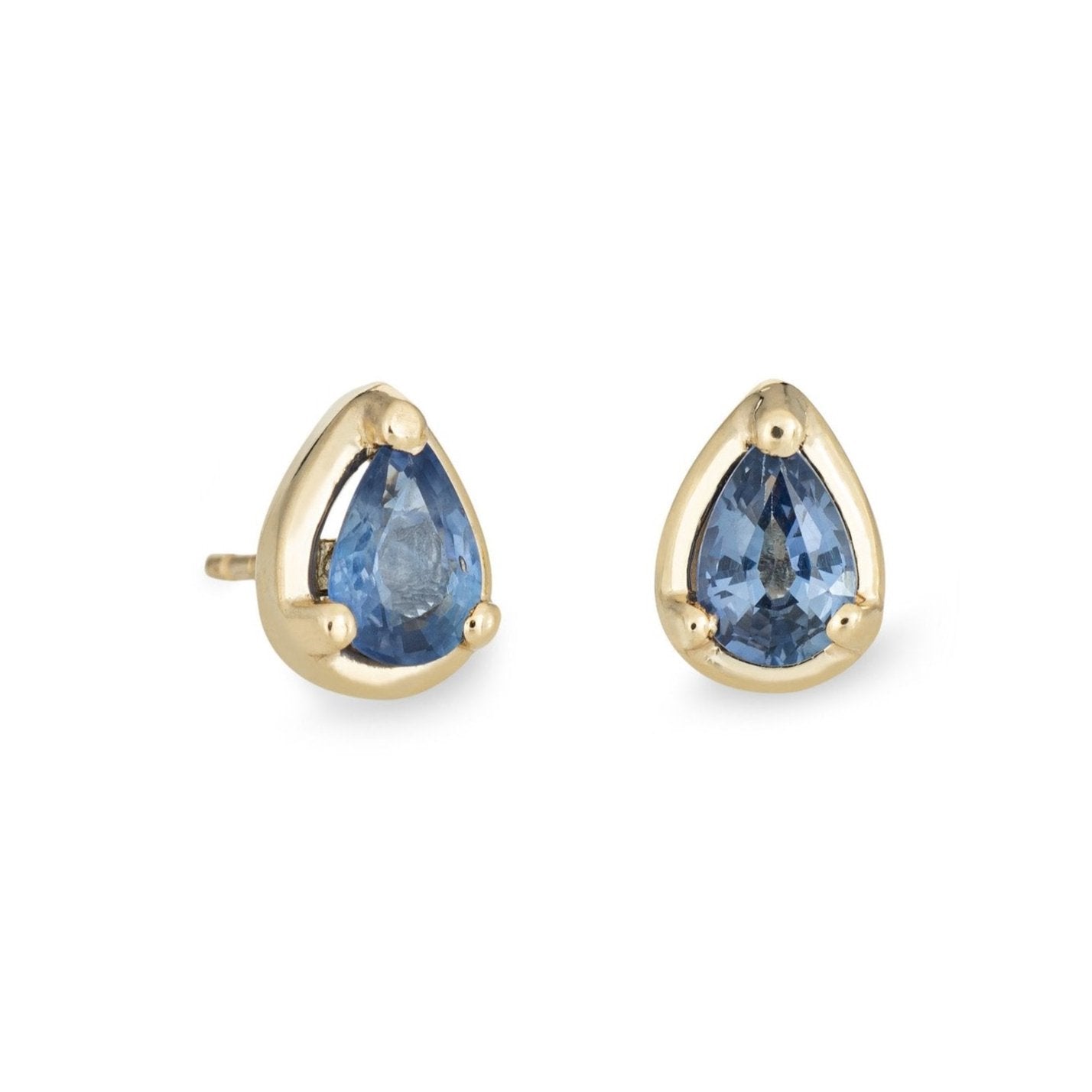 Sapphire Teardrop Studs Stud Earrings Kathryn Bentley   