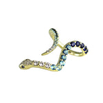 Pave Hues Snake Ring Cocktail Perez Bitan Blue Snake  