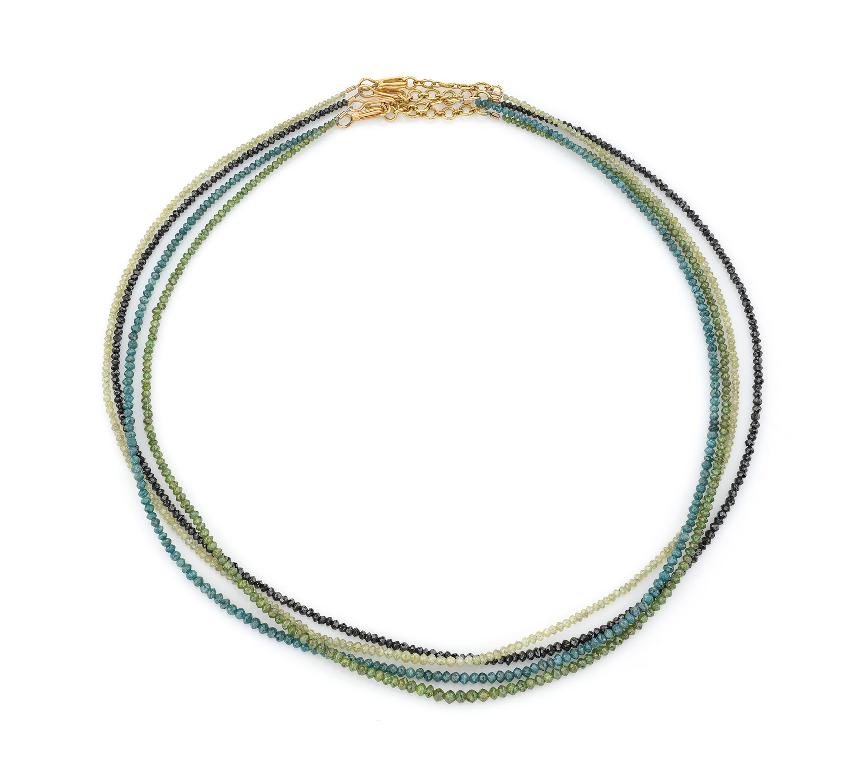 Tsavorite Beaded Strand Necklace Collar Bare Collection   