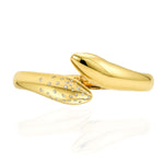 Claw Bangle with Sprinkled Diamonds, Sterling Silver Bangle MAE + LANG Small 6.5-7