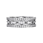 Links Eternal Ring with Diamonds Ring KIMITAKE White Gold size 9