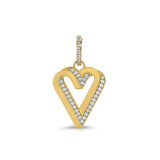 Paradox Heart Necklace with Diamonds Charm Carolyn Rodney Diamonds  