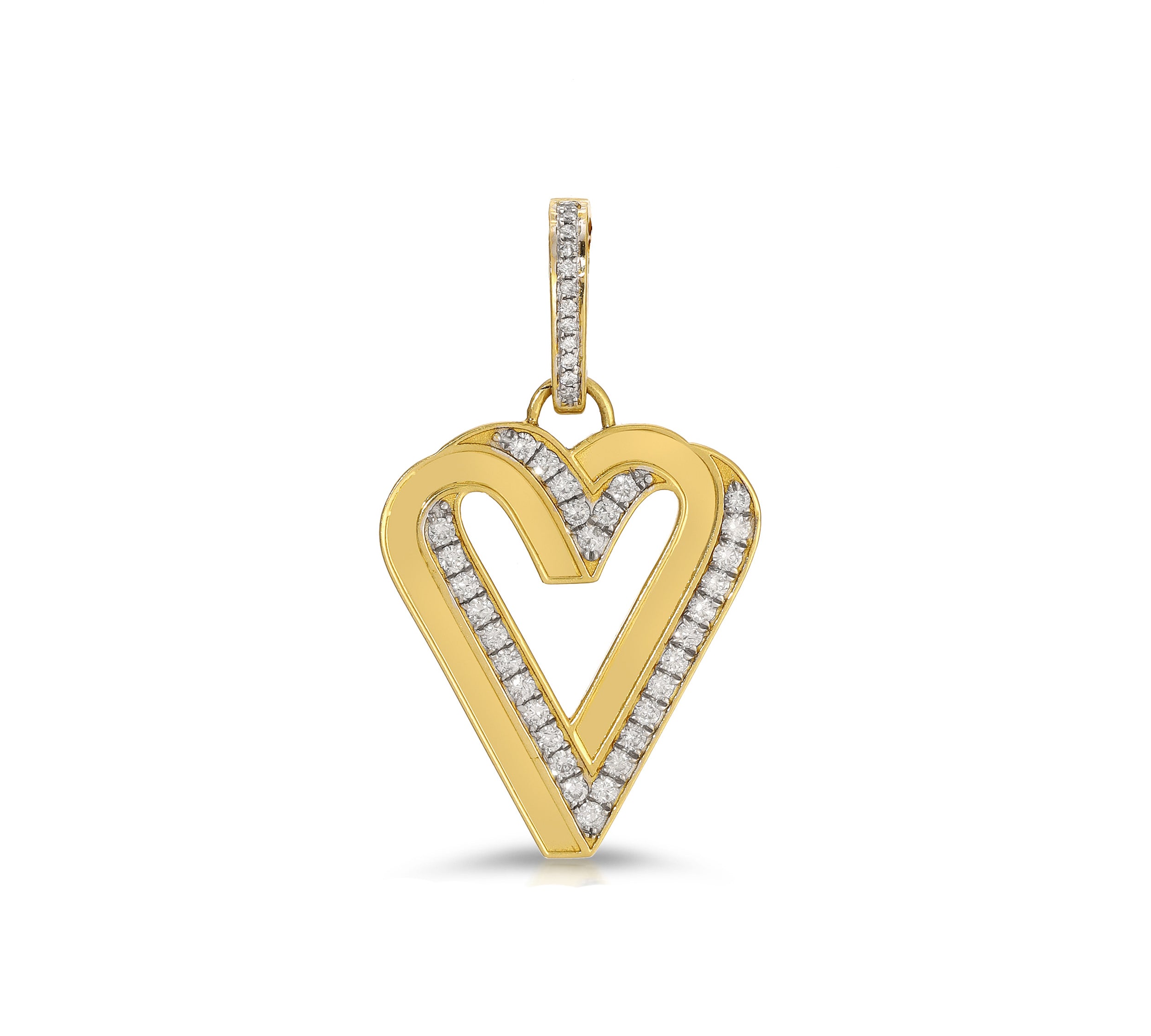 Paradox Heart Necklace with Diamonds Charm Carolyn Rodney Diamonds  