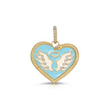 Saint Sinner Enamel Heart Charm Charm Carolyn Rodney   