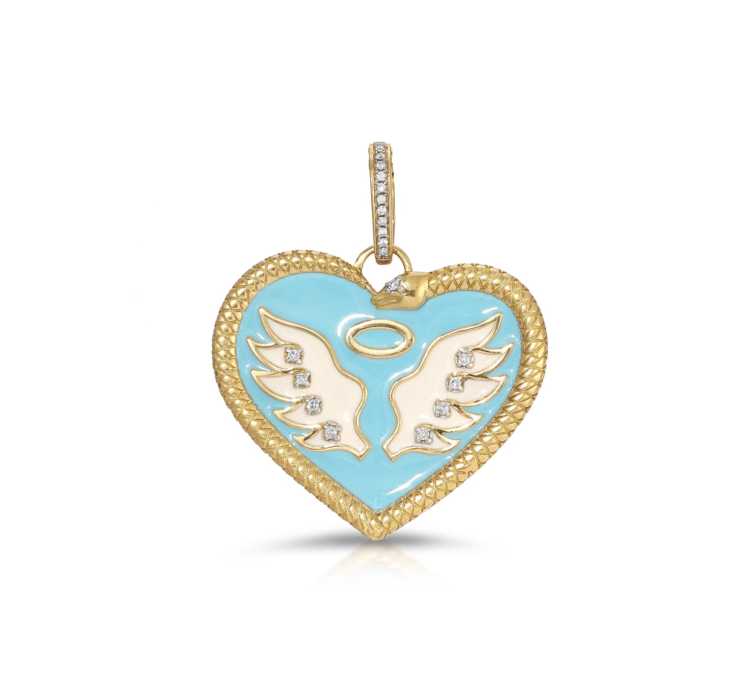 Saint Sinner Enamel Heart Charm Charm Carolyn Rodney   