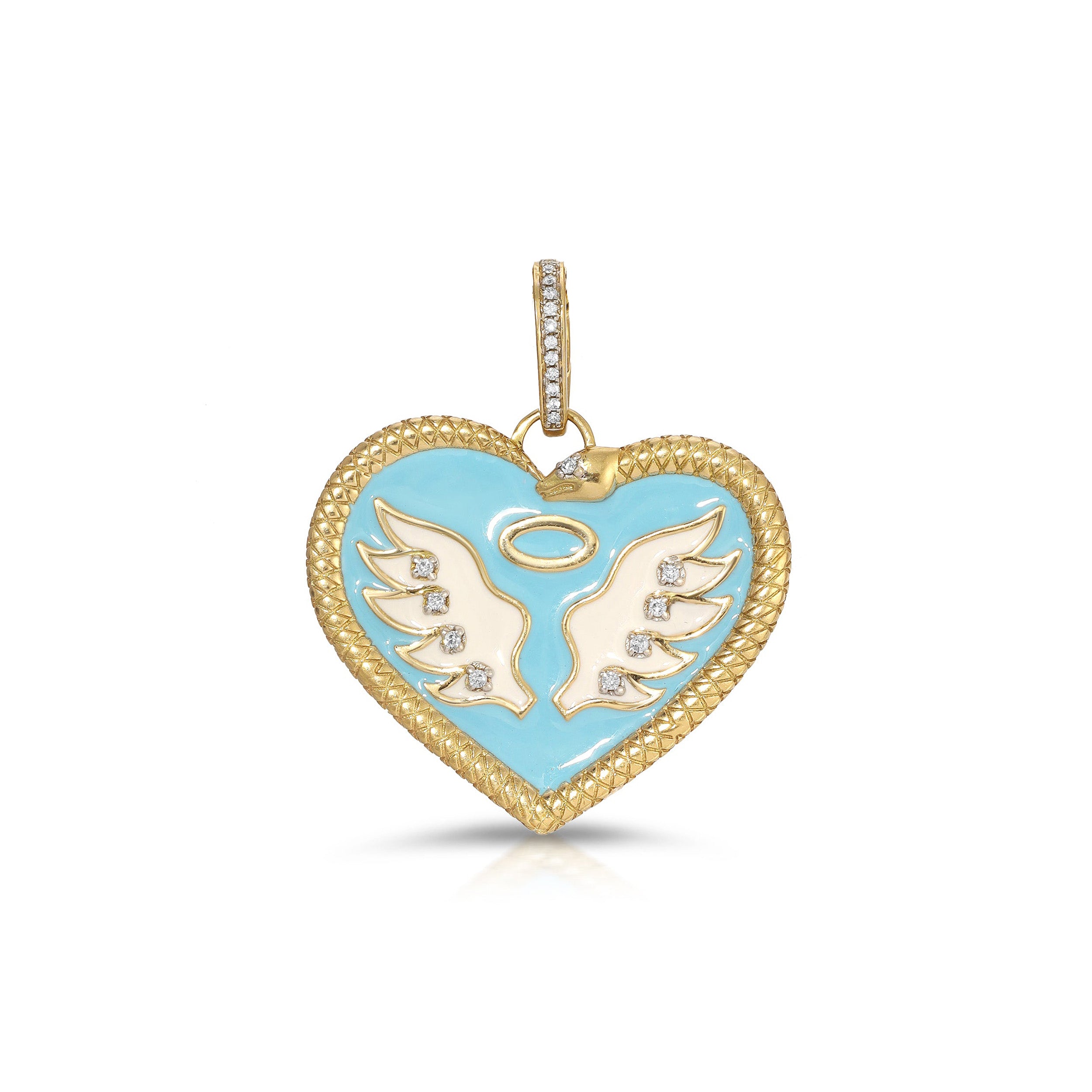 Saint Sinner Enamel Heart Charm Charm Carolyn Rodney   